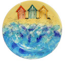 Dinner Plate – Beach Huts JPEG